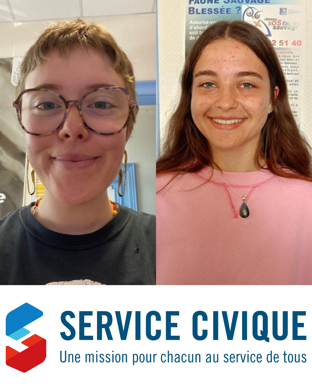 Témoignages de nos services civiques Sandra et Rachel